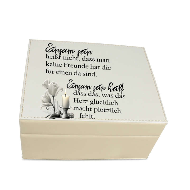 Erinnerungskästchen Leder