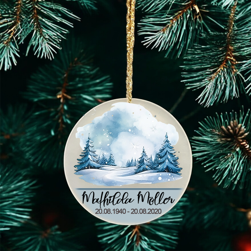 Weihnachtsanhänger "Scheibe" 80 mm