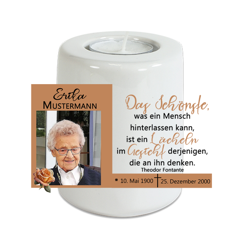 Keramikkerze groß