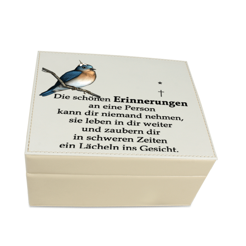 Erinnerungskästchen Leder
