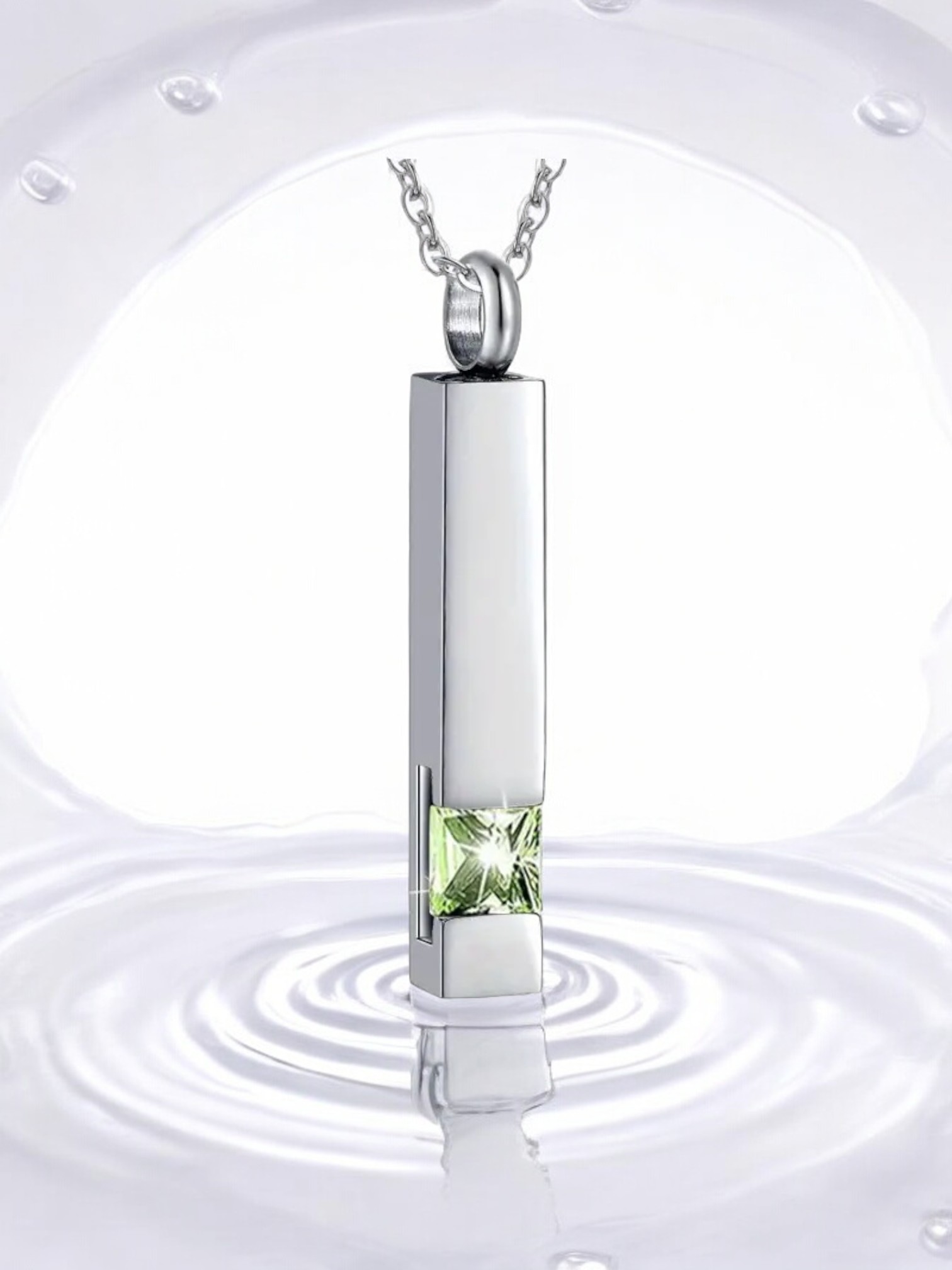 Halskette "Stab mit Stein"