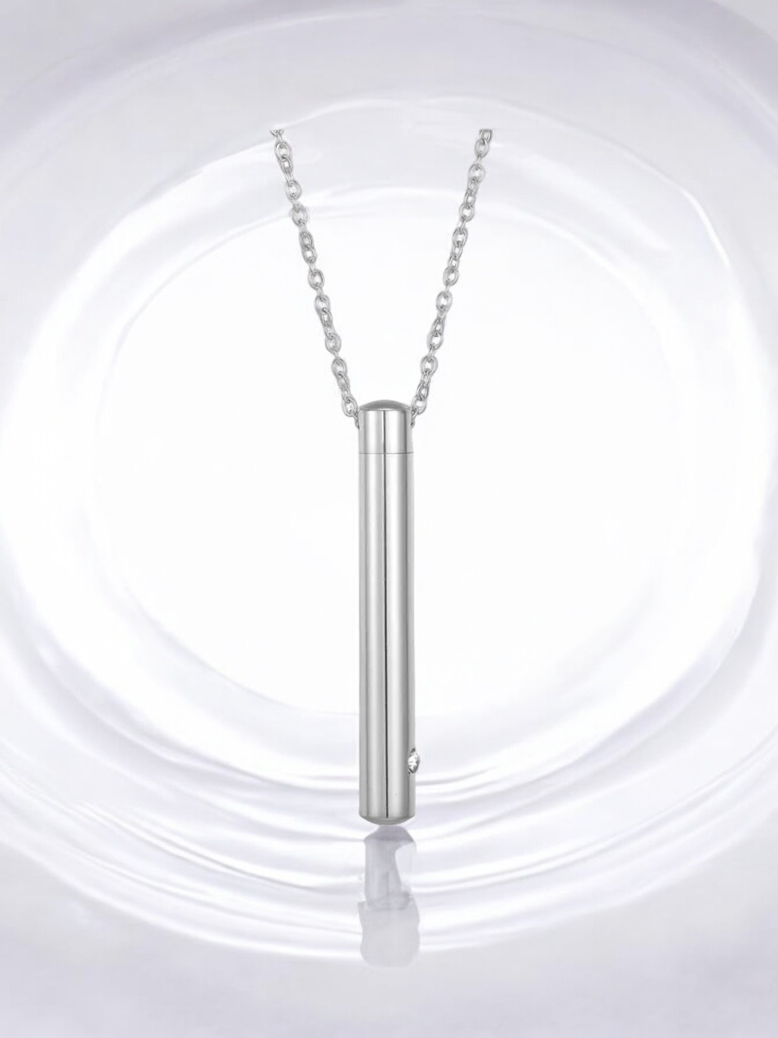 Halskette "Stab mit Stein"
