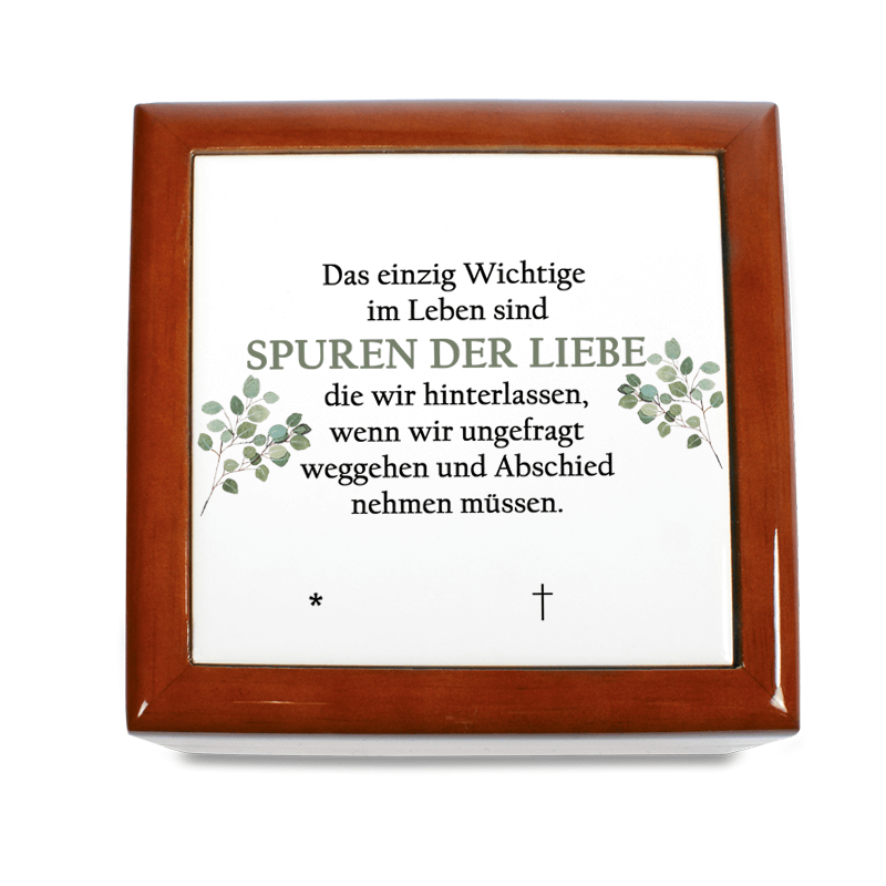 Erinnerungskästchen Holz