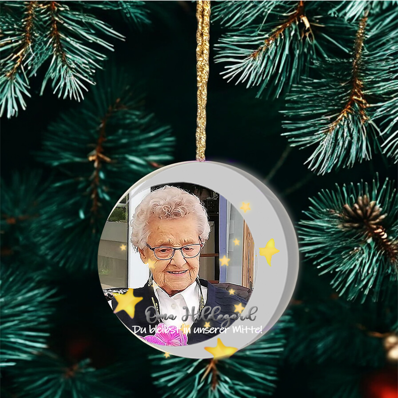 Weihnachtsanhänger "Scheibe" 80 mm