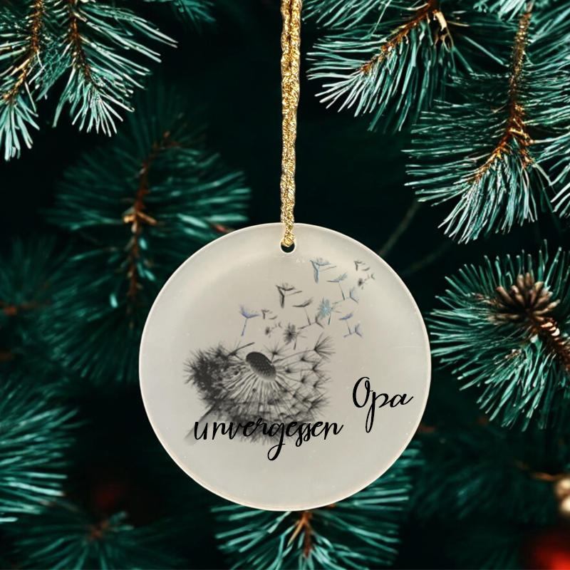 Weihnachtsanhänger "Scheibe" 80 mm