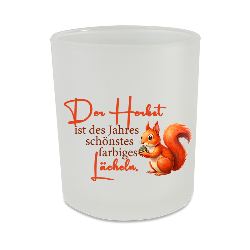 Glaslicht mit Holzdeckel